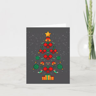 Ckleball Player Coach Christmas Tree Xmas  Card