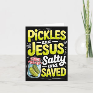 Ckles And Jesus Salty And Saved Card