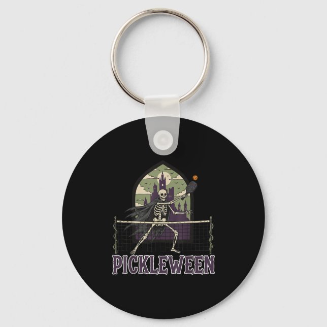 Ckleween Ckleball Halloween Costume Skeleton Goth  Key Ring (Front)