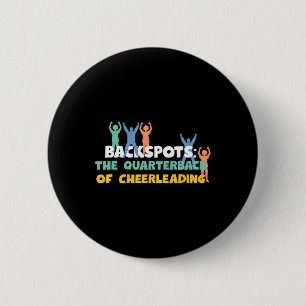 Ckspots Cheerleading Design For Gymnast And Flyer 6 Cm Round Badge