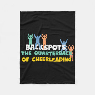 Ckspots Cheerleading Design For Gymnast And Flyer Fleece Blanket