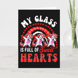 Cl Full Of Sweet Hearts Valentine Teacher Dabbing  Card