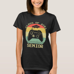 Cl Of 2021 Cute Graduation Gift Video Game Gamer 1 T-Shirt