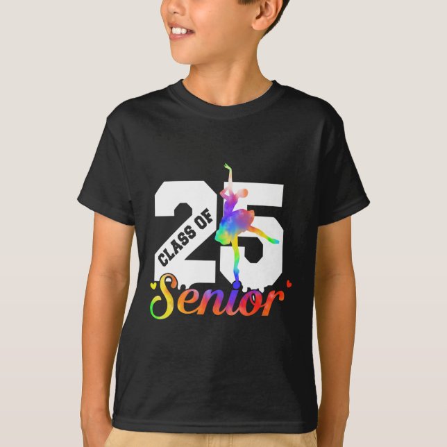 Cl Of 2025 Dance Senior 2025 Graduation Graduate  T-Shirt (Front)