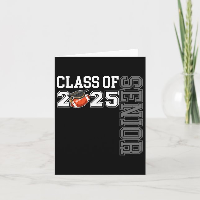 Cl Of 2025 Football Senior Night  Card (Front)
