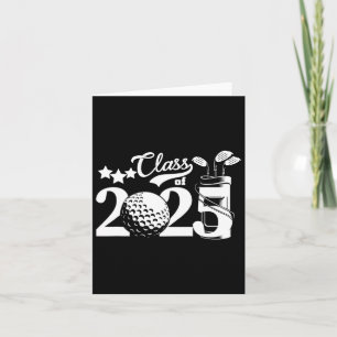 Cl Of 2025 Graduation Senior 2025 Golfer Golf Play Card