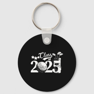 Cl Of 2025 Graduation Senior 2025 Golfer Golf Play Key Ring