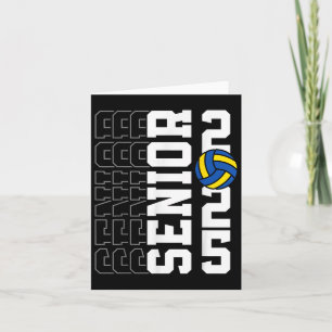 Cl Of 2025 Graduation Senior Volleyball Player Boy Card