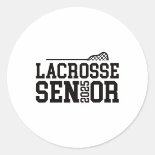 Cl Of 2025 Lacrosse Senior Night 2 Classic Round Sticker