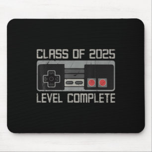Cl Of 2025 Level Complete Senior Graduation Gamer  Mouse Pad