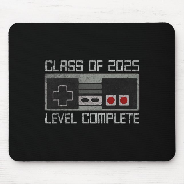 Cl Of 2025 Level Complete Senior Graduation Video  Mouse Pad (Front)