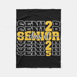 Cl Of 2025 Senior 2025 Back To School 2025 Graduat Fleece Blanket