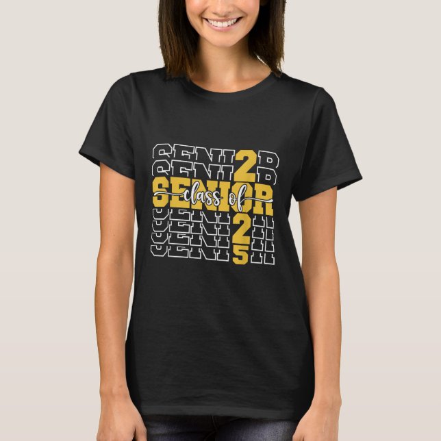 Cl Of 2025 Senior 2025 Back To School 2025 Graduat T-Shirt (Front)
