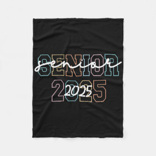 Cl Of 2025 Senior 2025 Graduation 25 Back To Schoo Fleece Blanket