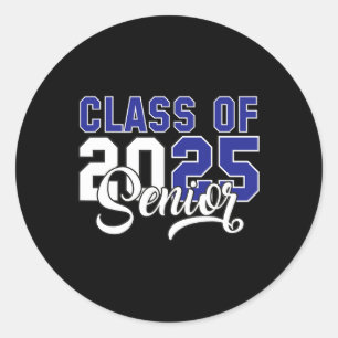 Cl Of 2025 Senior 2025 Graduation 25 Ck To School Classic Round Sticker