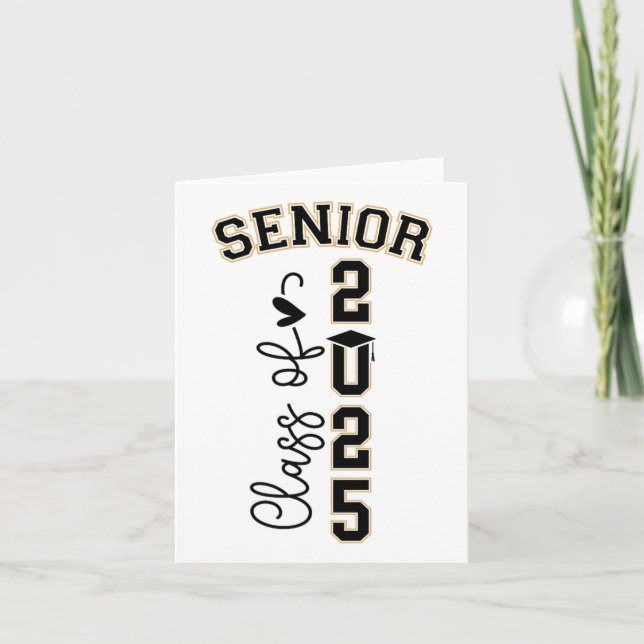 Cl Of 2025 Senior 2025 Graduation 2  Card (Front)