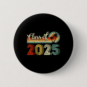 Cl Of 2025 Senior 2025 Retro Back To School Vintag 6 Cm Round Badge