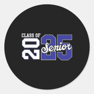 Cl Of 2025 Senior 2025 Senior Graduation Year 2025 Classic Round Sticker