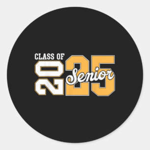 Cl Of 2025 Senior 2025 Senior Graduation Year 2025 Classic Round Sticker