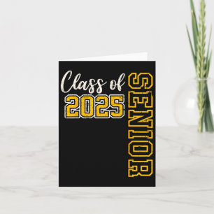 Cl Of 2025 Senior 25 High School Graduation Black Card