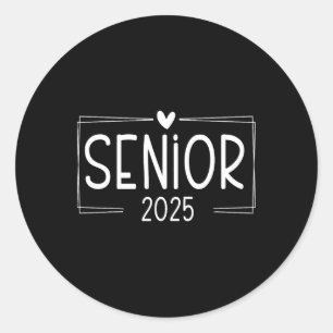 Cl Of 2025 Senior 25 High School Graduation Classic Round Sticker