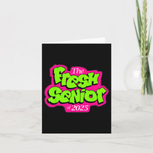 Cl Of 2025 Senior Fresh 90s Retro Tv Style Graduat Card