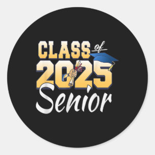 Cl Of 2025 Senior Graduate 2025 Graduation Cl Classic Round Sticker