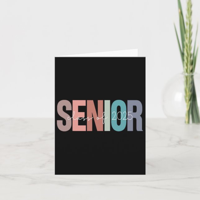Cl Of 2025 Senior Graduation  Card (Front)