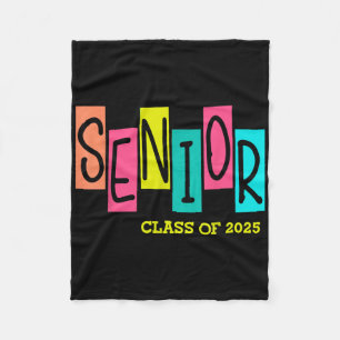 Cl Of 2025 Senior School Graduation Graduate Grad Fleece Blanket