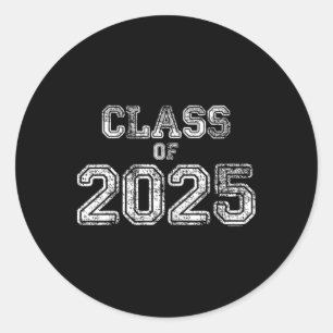 Cl Of 2025 Shirt Senior 2025 Graduation Gift Her W Classic Round Sticker