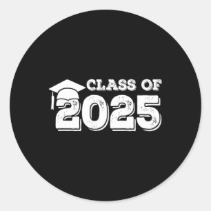 Cl Of 2025 Shirt Senior Graduation 2025 Classic Round Sticker