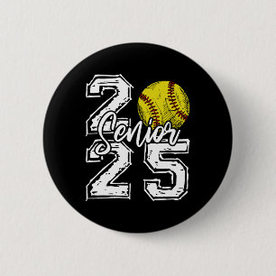 Cl Of 2025 Softball Senior 2025 Back To School Fun 6 Cm Round Badge