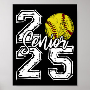 Cl Of 2025 Softball Senior 2025 Back To School Fun Poster