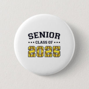 Cl Of 2025 Softbyll Senior Graduation Graduate Wom 6 Cm Round Badge