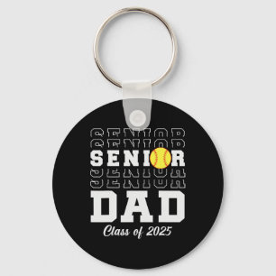 Cl Of 2025 Softll Dad Senior Graduation Graduate M Key Ring