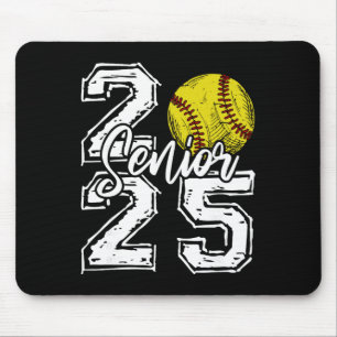Cl Of 2025 Softll Senior 2025 Ck To School Funny Mouse Pad