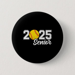 Cl Of 2025 Softll Senior Retro Senior 2025 Softll 6 Cm Round Badge