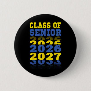 Cl Of 2026 2027 Senior Graduation Students  6 Cm Round Badge