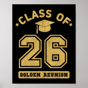 Cl Of 2026 College Highschool Graduation Reunion  Poster