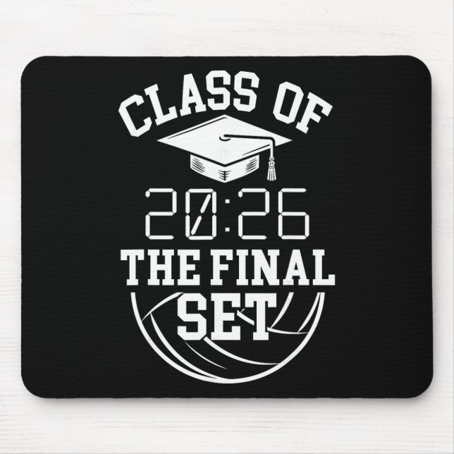 Cl Of 2026 Final Set Volleyll Senior 2026  Mouse Pad (Front)