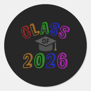 Cl Of 2026 Future Graduation Year 8th Grade Last D Classic Round Sticker