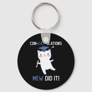 Cl Of 2026 Graduate Mew Did It Cat Lover Graduatio Key Ring