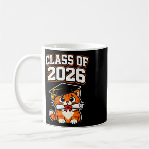 Cl Of 2026 Graduation Cat Diploma Cartoon  Coffee Mug