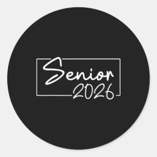 Cl Of 2026 Graduation Senior 2026 Classic Round Sticker