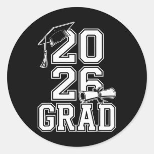 Cl Of 2026 Graduation Senior Grad Design _3 Classic Round Sticker