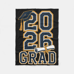 Cl Of 2026 Graduation Senior Grad Design Premium T Fleece Blanket