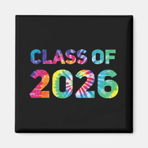 Cl Of 2026 Highschool Graduation Tye Dye 2026 Seni Magnet