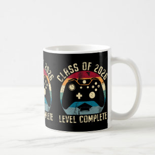 Cl Of 2026 Level Complete Video Gamer Senior Gradu Coffee Mug