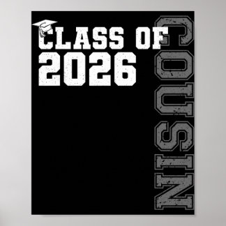 Cl Of 2026 Proud Cousin Of A 2026 Graduate Graduat Poster