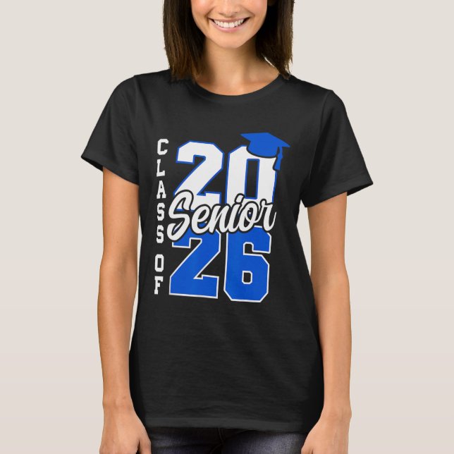 Cl Of 2026 Senior 2026 Back To School 2025 Graduat T-Shirt (Front)
